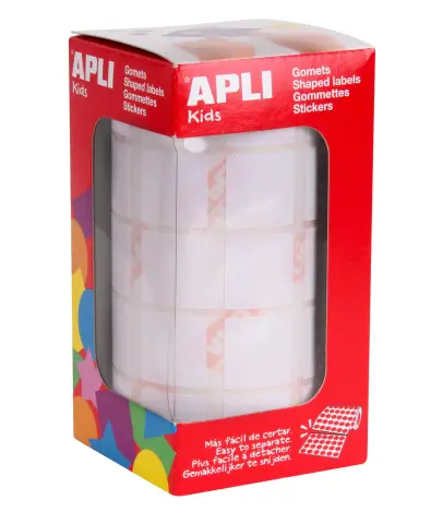 Imagen ROLLO GOMETS CUADRADO 20 MM BLANCOS. APLI