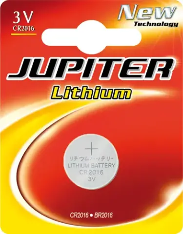 Imagen BLISTER 1 PILA BOTON LITIO CR2016. JUPITER