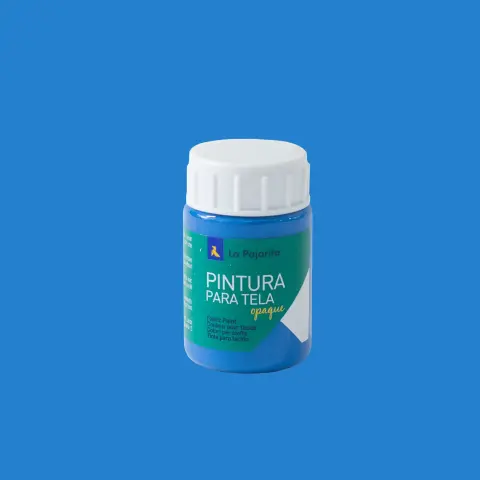 Imagen PINTURA TELA OPACA AZUL CYAN 35ML. 