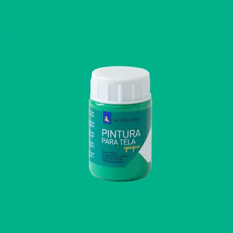 Imagen PINTURA TELA OPACA VERDE ESMERALDA 35ML. 