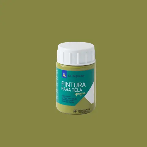 Imagen PINTURA TELA OPACA VERDE ORO 35ML. 