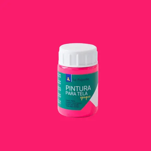 Imagen PINTURA TELA OPACA ROSA FLUOR 35ML. 