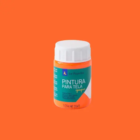 Imagen PINTURA TELA OPACA NARANJA FLOR 35ML. 