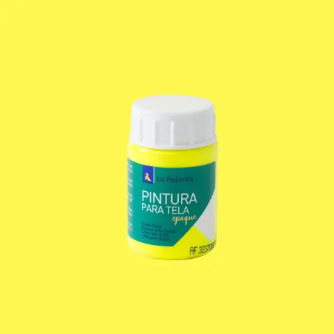 Imagen PINTURA TELA OPACA AMARILLO FLUOR 35ML. 