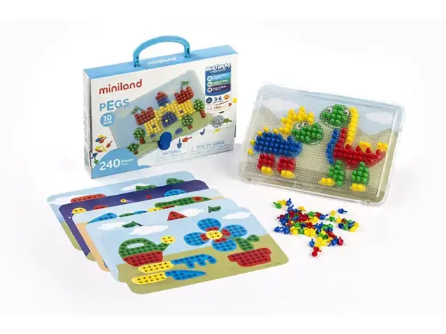 Imagen PEGS 10MM. COLORES PRIMARIOS
