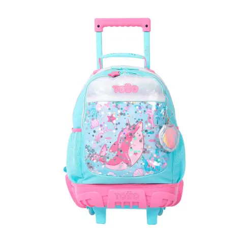 Imagen MOCHILA MEDIANA CON RUEDAS PINK OCEAN. TOTTO