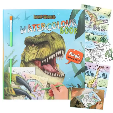 Imagen DINO WORLD LIBRO DE ACUARELAS 