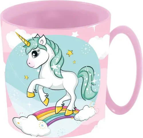Imagen TAZA PLASTICO 350 ML UNICORN RAINBOW 