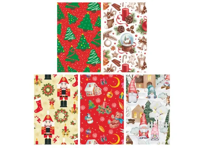Imagen PAPEL REGALO ROLLO NAVIDAD 70X500 CM.