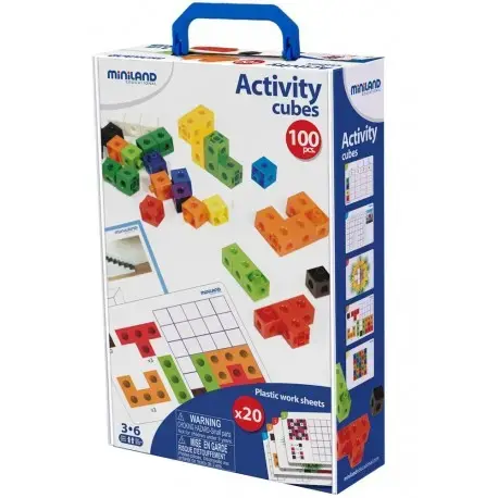 Imagen ACTIVITY CUBOS 2CM. 100PZAS. + 20 FICHAS + GUIA. 