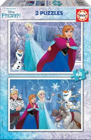 Imagen PUZZLE FROZEN 2X48 PZAS. 