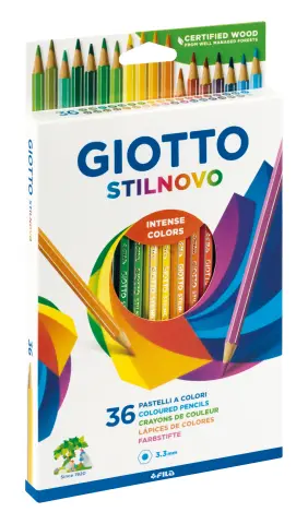 Imagen LAPICES DE COLORES STILNOVO C/36. GIOTTO