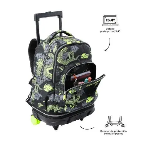 Imagen MOCHILA CON CARRO TIZA. TOTTO 4