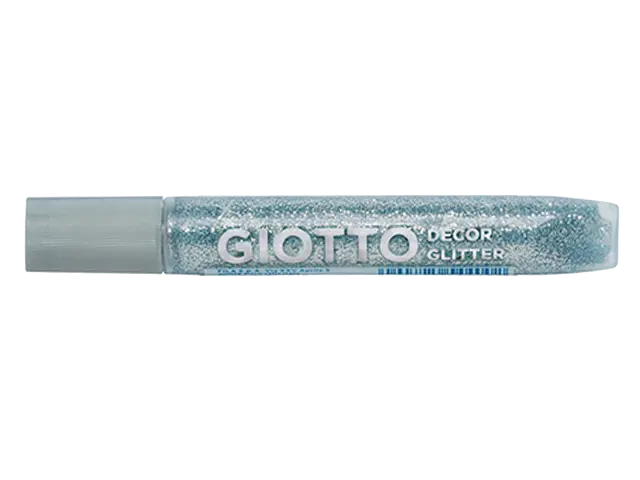 Imagen GLITTER GLUE PLATA 10,5ML. GIOTTO