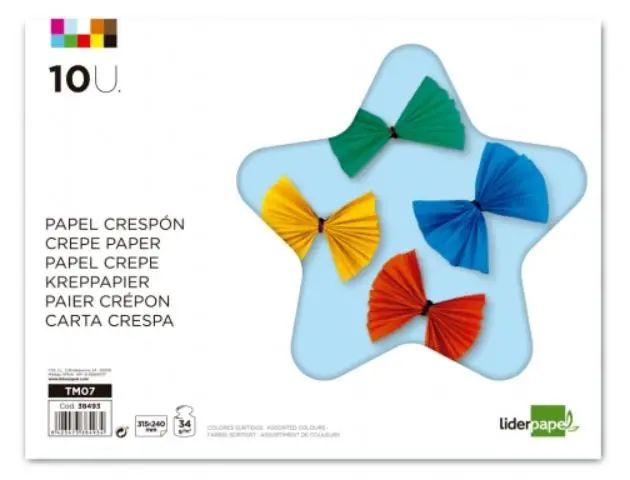 Imagen BLOC PAPEL CRESPN 10 HOJAS. LIDERPAPEL