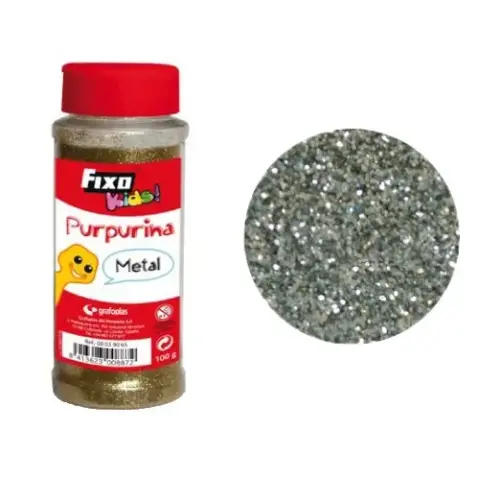 Imagen PURPURINA PLATA 100GR. FIXO