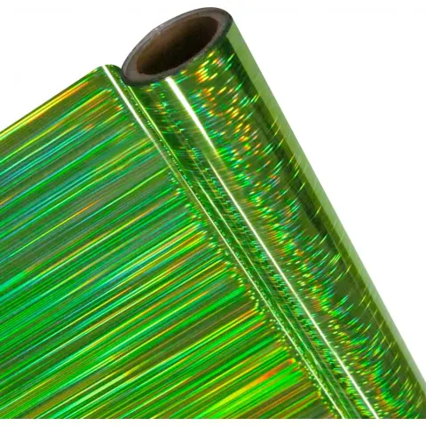 Imagen PAPEL ADHESIVO HOLOGRAMAS VERDE 0,45X1MTR. AIRONFI
