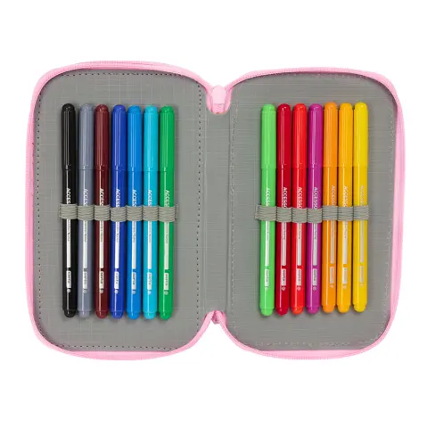 Imagen PLUMIER TRIPLE 37 PCS GLOWLAB KIDS. SAFTA 4