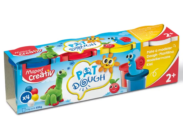 Imagen PLASTILINA PAT DOUGH PACK 4. MAPED CREATIV.
