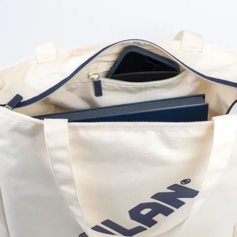 Imagen BOLSO SHOPPER BEIGE CREMALLERA 430. MILAN 2