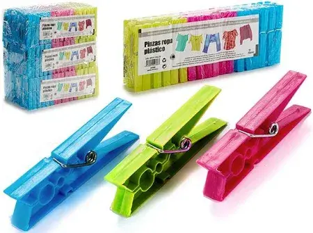 Imagen PAQUETE DE 20 PINZAS PLASTICO 