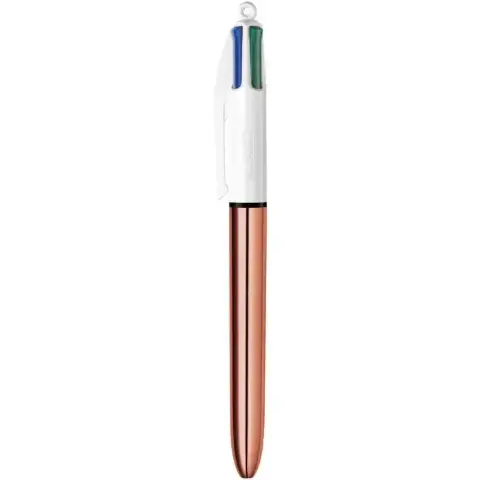 Imagen BOLIGRAFO 4 COLORES ROSE GOLD BIC