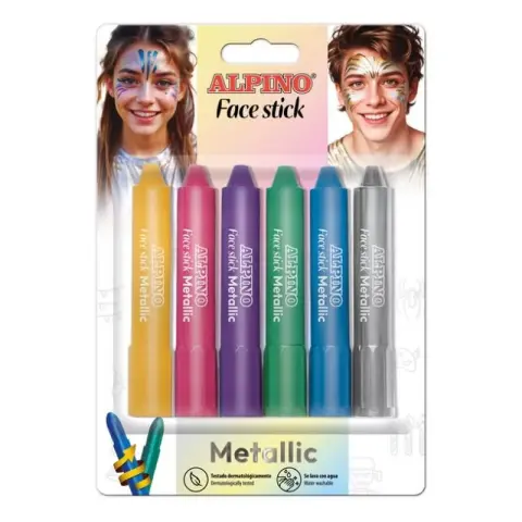 Imagen SET MAQUILLAJE ALPINO FACE STICK METALLIC C/6