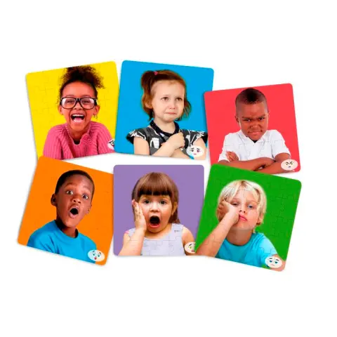 Imagen SET DE 6 PUZZLES DE EMOCIONES.