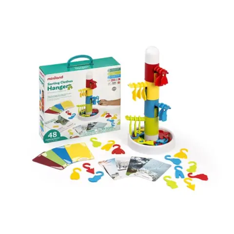 Imagen JUEGO CLASIFICACIN SORTING CLOTHES HANGER