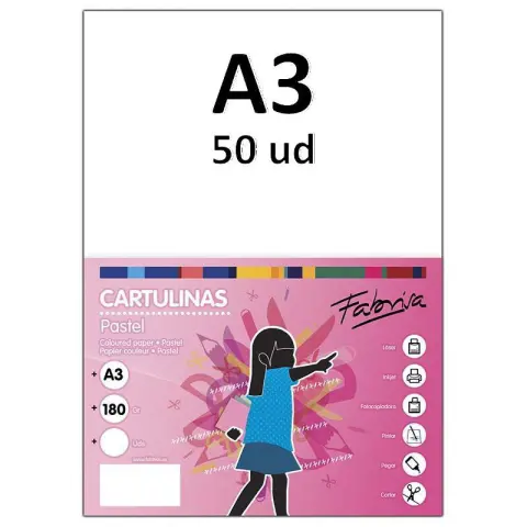 Imagen CARTULINA BLANCA A3 C/50