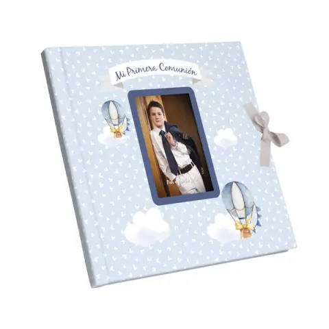 Imagen LIBRO FOTOS COMUNION NIO GLOBOS 