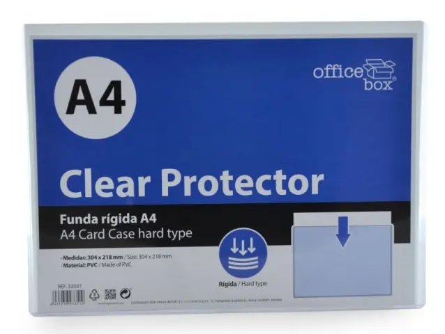 Imagen FUNDA RGIDA "CLEAR PROTECTOR" A4 CRISTAL