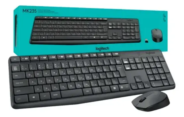 Imagen TECLADO + RATN INALMBRICO. LOGITECH MK235