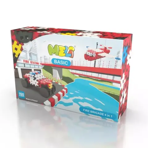 Imagen MELI BASIC BOMBEROS 4EN1 160 PCS