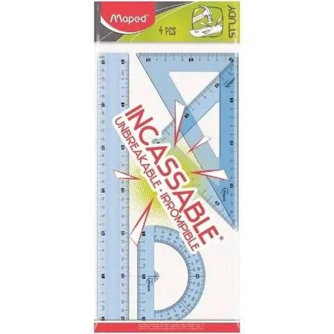 Imagen JUEGO DE REGLAS IRROMPIBLES STUDY 4 PZAS. MAPED