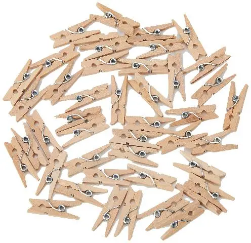 Imagen MINI PINZAS MADERA NATURAL 