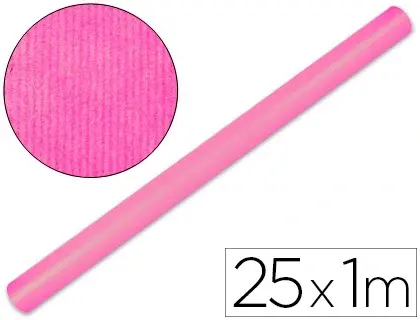 Imagen PAPEL KRAFT ROSA 1X25M. LIDERPAPEL 