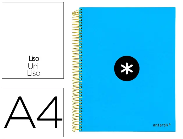 Imagen CUADERNO A4 LISO MICRO 160H. ANTARTYK