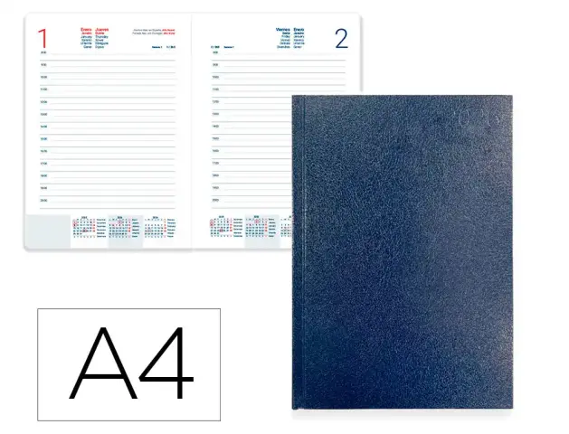 Imagen AGENDA ENCUADERNADA A4 D/P CORFU AZUL