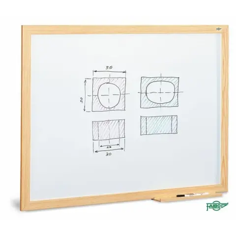 Imagen PIZARRA BLANCA ESTRATIFICADA 90x120 CM.