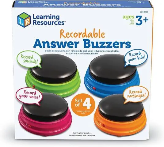 Imagen ZUMBADOR LUCES Y SONIDO GRABABLES. LEARNING RESOURCES
