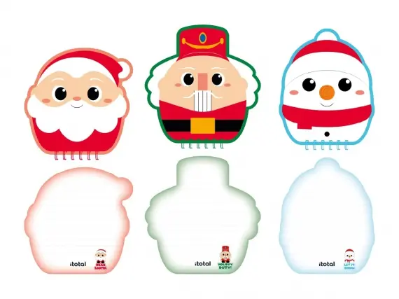 Imagen BLOC NOTAS NAVIDAD PERSONAJES DIVERTIDOS