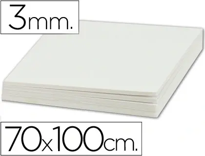 Imagen CARTON PLUMA BLANCO 70X100CM 3MM. DHP