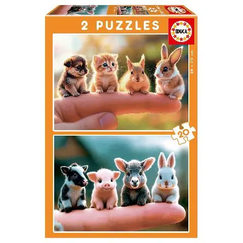 Imagen PUZZLE BEB� ANIMALES 2X20 PZAS. 