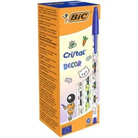 Imagen BIC CRISTAL AZUL DECOR KAWAII