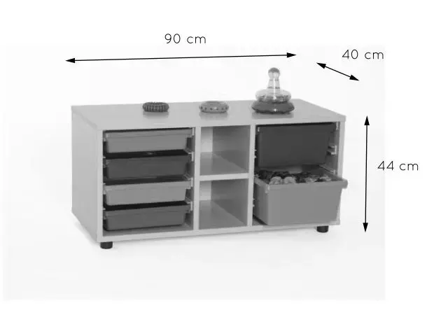 Imagen MUEBLE SUPERBAJO CUBETERO 900 2