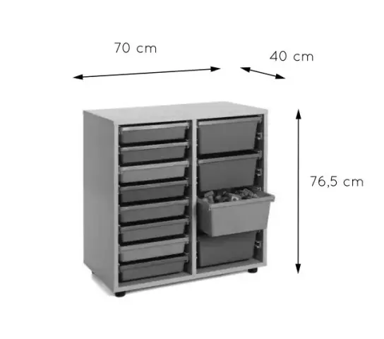 Imagen MUEBLE BAJO CUBETERO 2 COLUMNAS 2