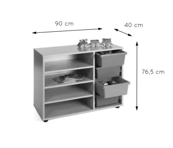 Imagen MUEBLE BAJO ESTANTERIA CUBETERO 2