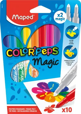 Imagen ROTULADORES MAGICOS COLORPEPS C/10