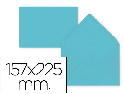 Imagen SOBRE CELESTE 157X225 MM.